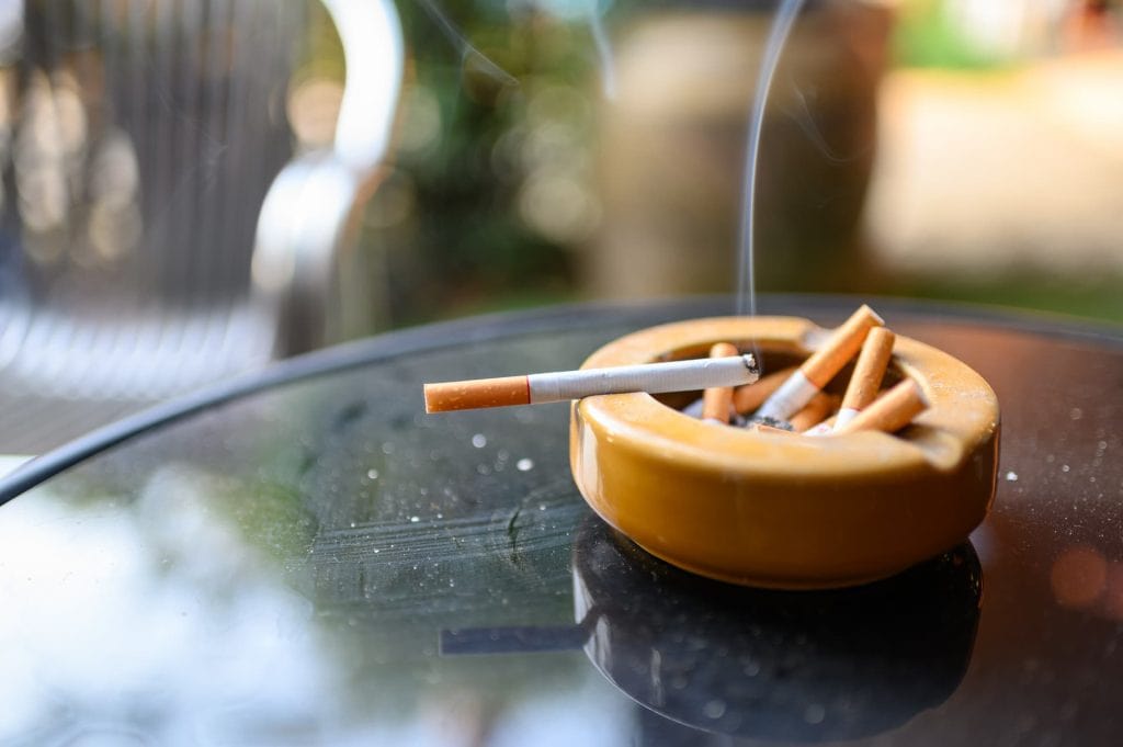 cigarettes in an ash tray